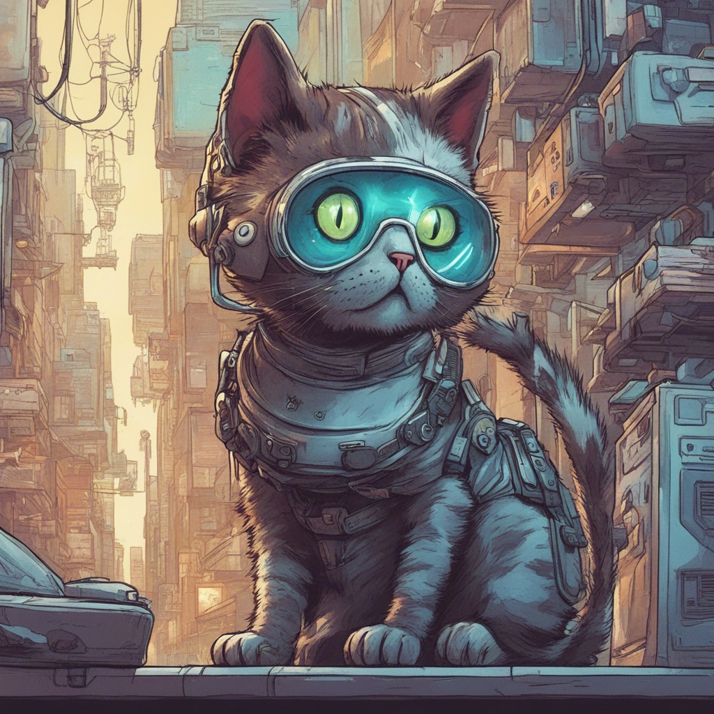 The cyberpunk cat